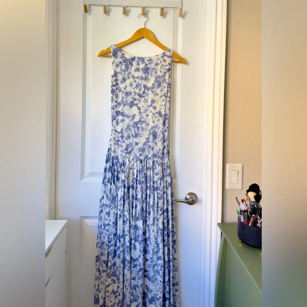 Reformation Camella Dress In Larkspur, worn once - Picture 9 of 16